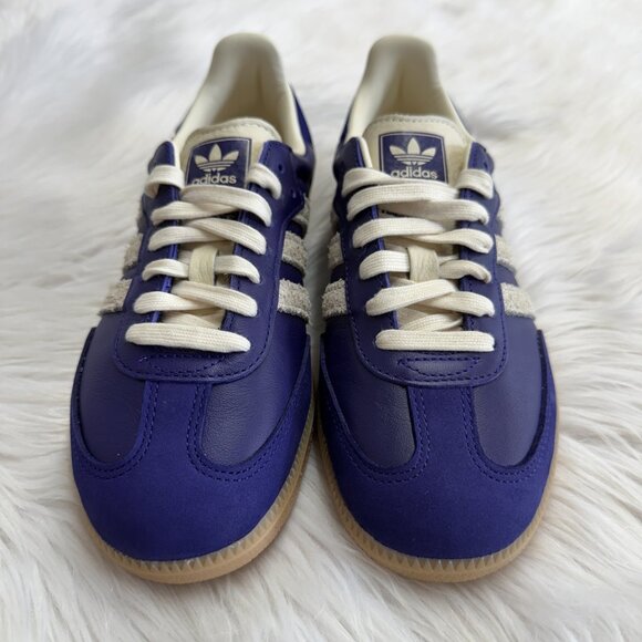 Adidas Samba OG Collegiate Purple Cream Womens Shoes JI2736 NEW Sz 7.5 - Picture 3 of 5
